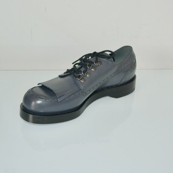 NIB GUCCI GOODYEAR SELLA LUX LEATHER LACE UP FRINGED BROGUE SHOES - Picture 1 of 10